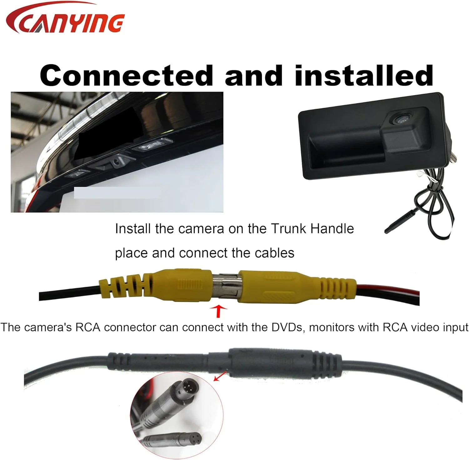 Camera Audi Q5 A4 A5 Trunk S5 Handle Rear Pat Canying Q3 Tiguan View Car for Pat Touran Golf for Camera