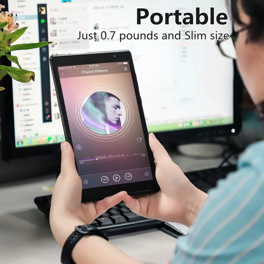 Core , 11 Camera, Quad Tablet RAM2GB+ROM32GB Bluetooth, Tablet, Screen, 8 Tablet, inch Wi-Fi, Black Tablets 8.0 Android