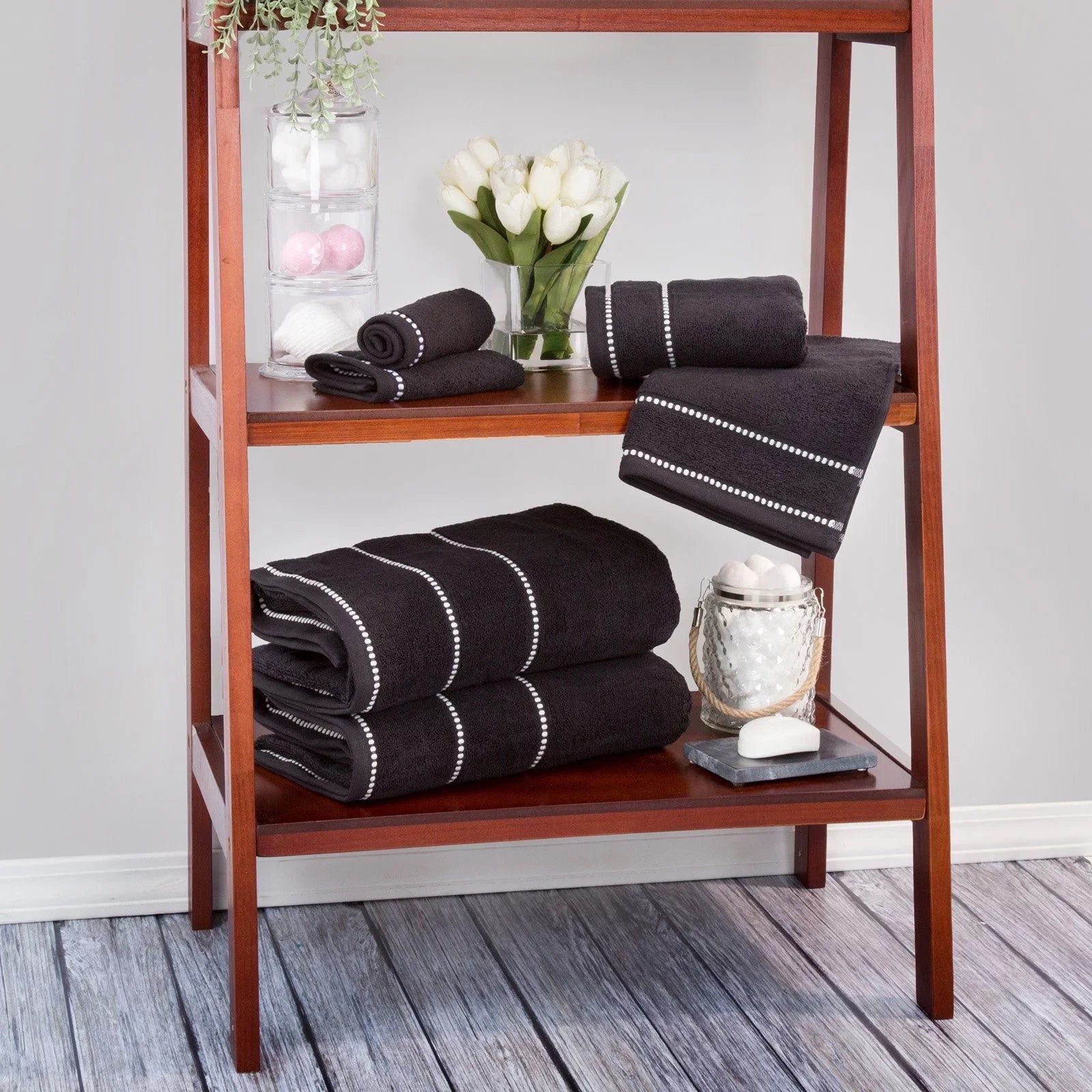 Set, Black Bone Quick Piece Trademark Dry Set- 6 & Zero Towel - Twist Luxury Cotton Global Soft &
