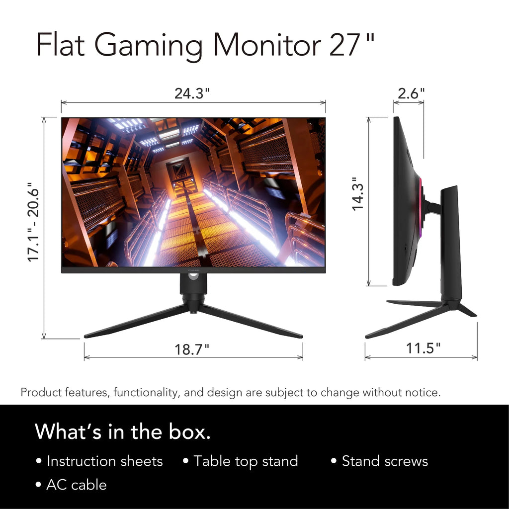 Funai FHD Premium 240Hz, Enabled (FGM-27F445) 1ms, VA, Gaming FreeSync™ AMD HDR, 27" Monitor