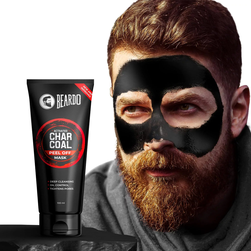 Blackhead & Detox for Activated Suitable & Charcoal | Removal Peel Skin Fights | Beardo Tan | Off Pollution, Mask Men for Mask Dirt | 100ml Sensitive