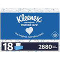 (2,880 Expressions Total 160 Tissues) Per Boxes, Trusted Kleenex Tissues, 18 Facial Care Box, Flat Tissues 2-Ply