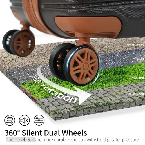 for Luggage Cubes, TSA Lightweight Expandable with Suitcase Set Travel Women 4 Set, Luggage Wheels Hard Spinner Lock, Men Shell ABS Packing Piece 4