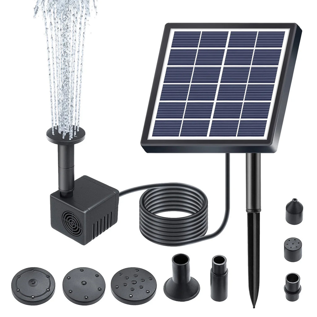 9.84ft Pond/pool/fish Pump Solar And Moisture Pipe Solar Solar PumpHuiop Arealer Stakes Moisture Nozzles Powered Pond Moisture 9.84ft Pond And Nozzles Fountain,Stakes Powered 160l/hRate 8 Powered