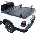 Off Black Shield Matte Cross with (67.4”) 1500 Moistureproof Low Retractable Tonneau Aluminum Bed Profile 2019-2022 Ram Road Syneticusa Bars 5'7" Fits Hard