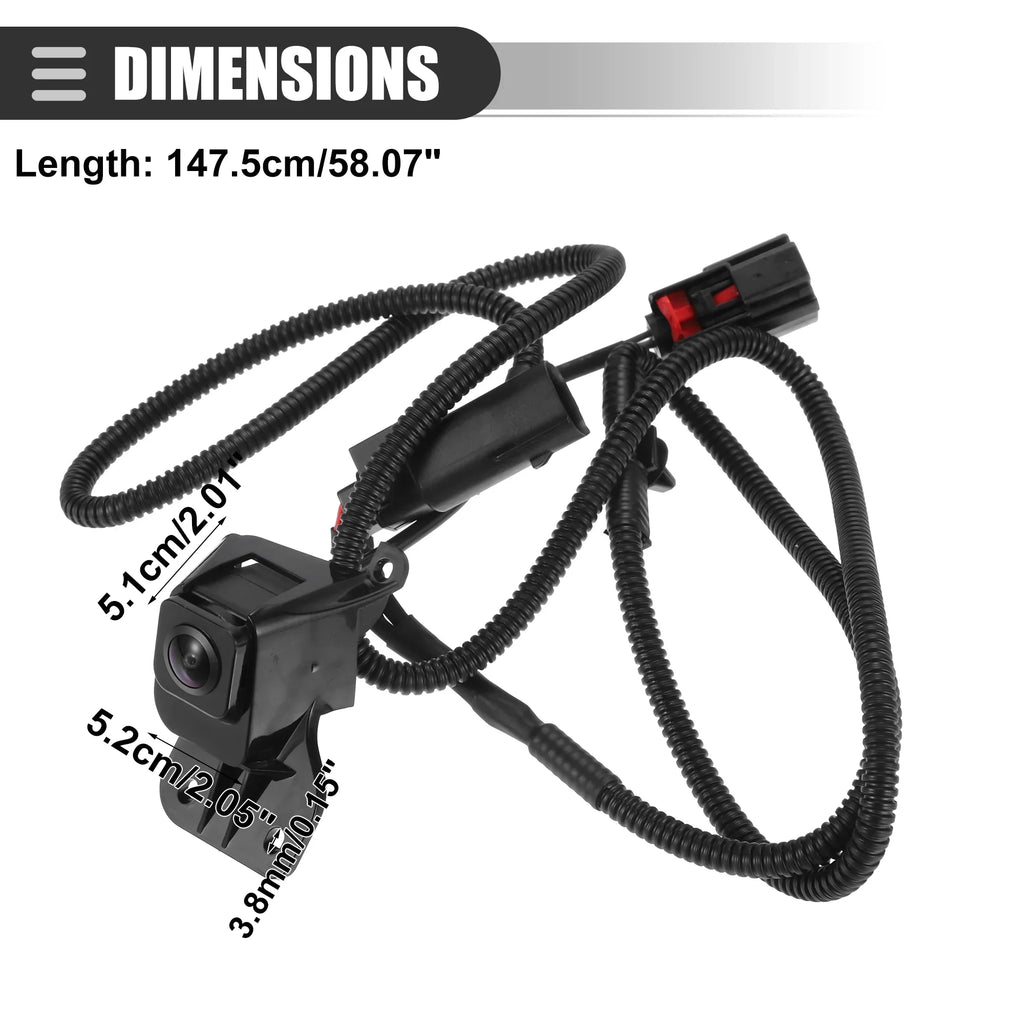 Chevrolet Plastic No.23146157 for 2011-2013 Glass Camera Silverado Backup Black Unique Bargains