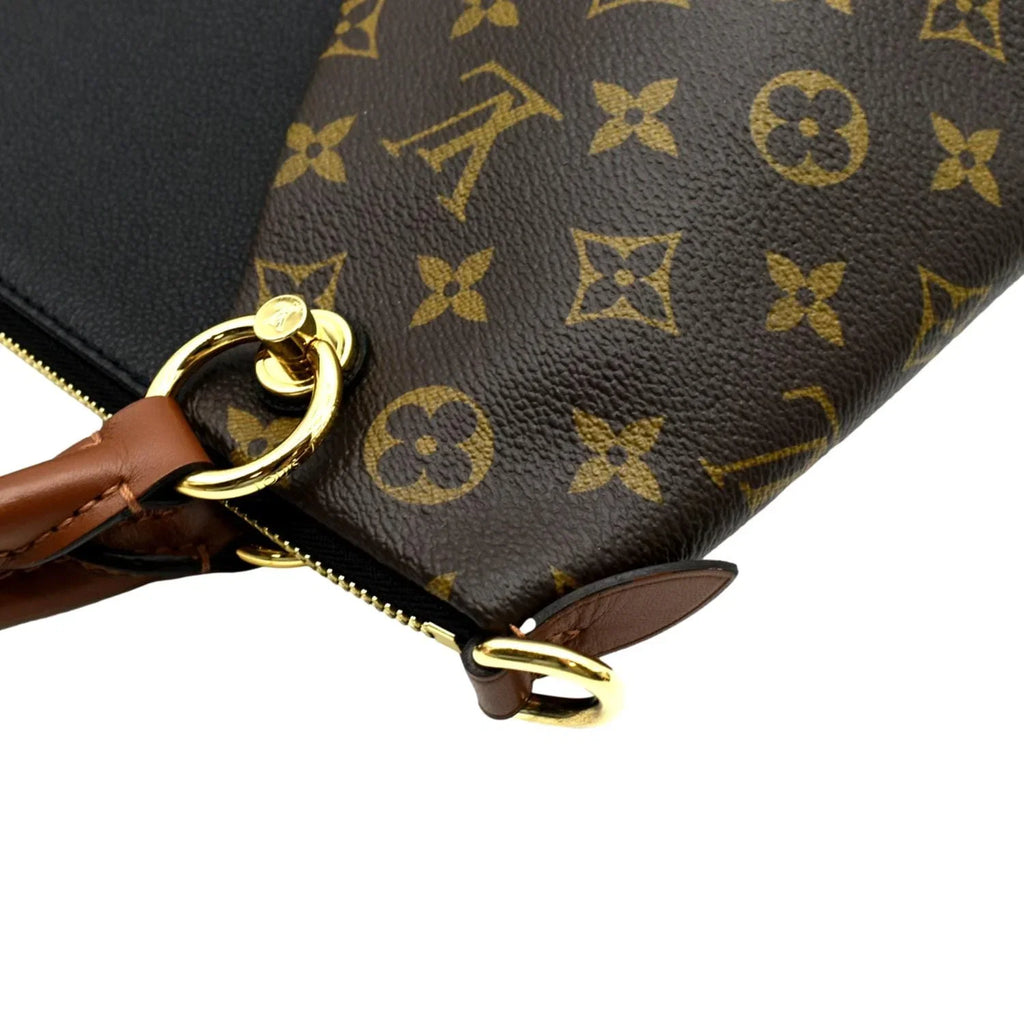 Monogram Hobo V Black Pre-owned Bag Leather