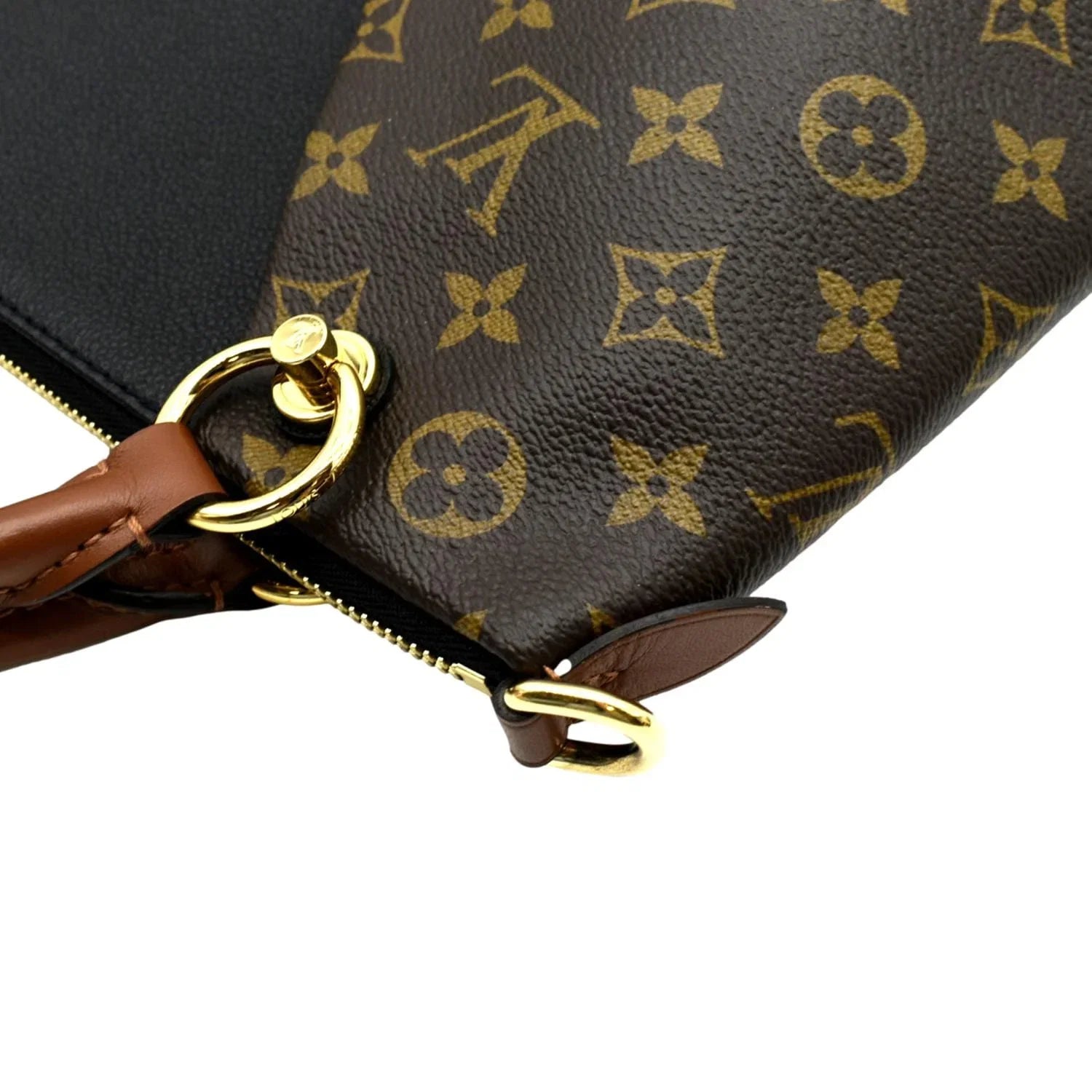 Monogram Hobo V Black Pre-owned Bag Leather