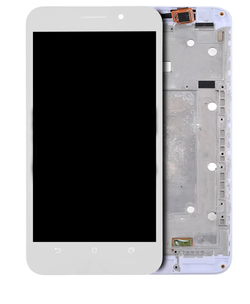 ZenFone With Z010D Asus / For / Compatible Max LCD Assembly Replacement (White) (ZC550KL Frame Z010DA)