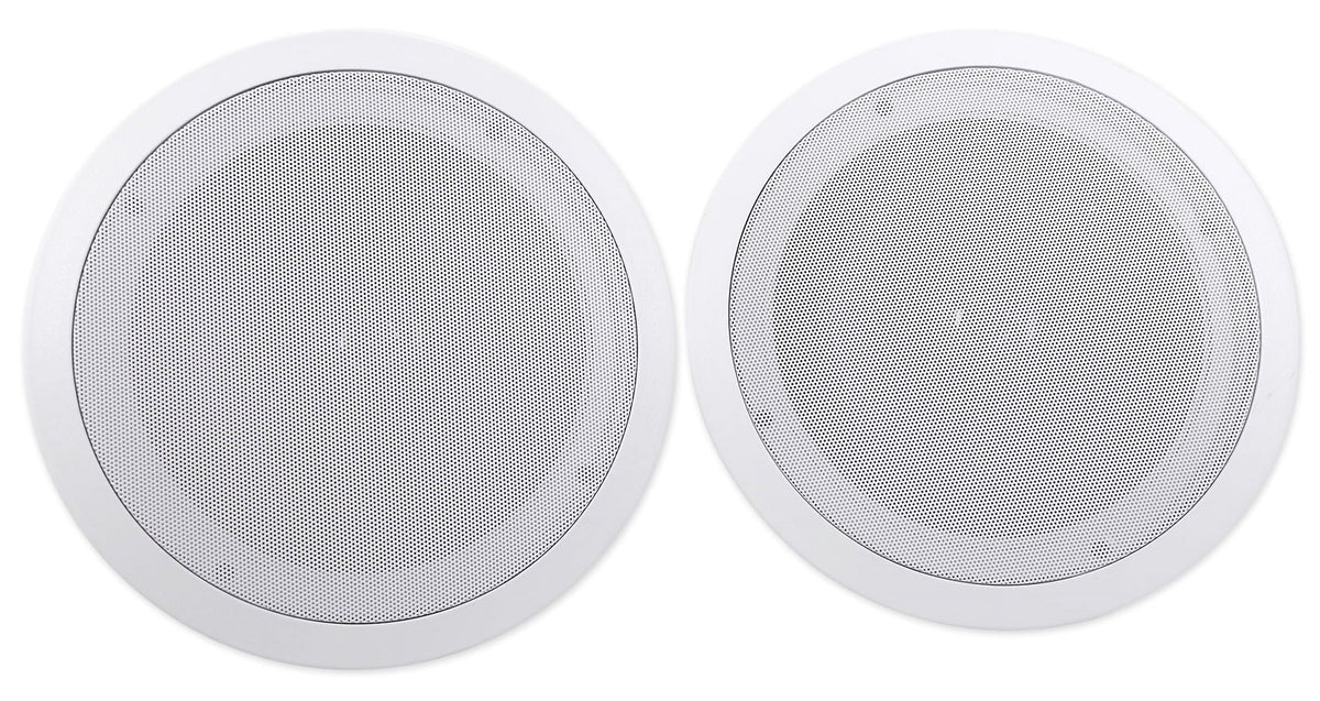 Rockville Home 8" (8) Ceiling Speaker w/ System Receiver Speakers+4-Zone 4-Room