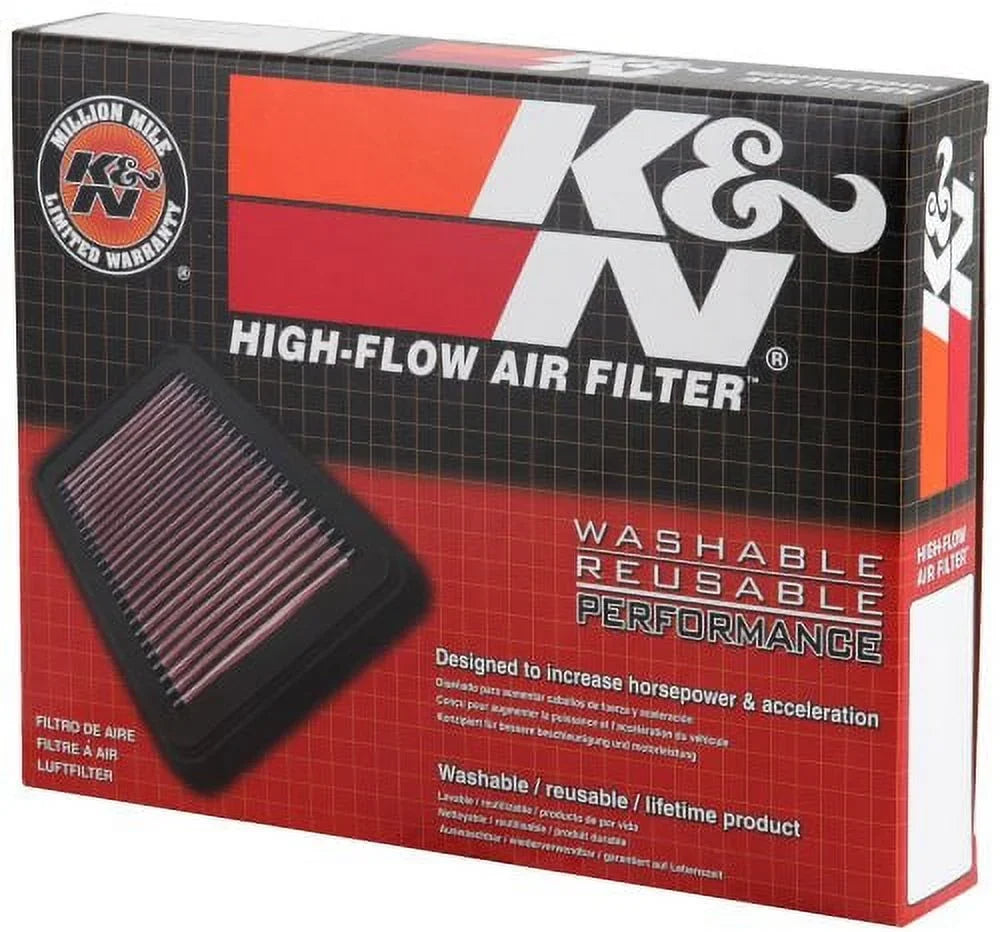 , 33-2399 Nissan/Infiniti/Suzuki/Fiat Replacement Filter: Performance, High Engine Filter: (370Z, Premium, 370 Skyline V6 FairladyZ, G37, QX50, 2007-2019 Washable, K&N Air EX37), Q60, Q40,