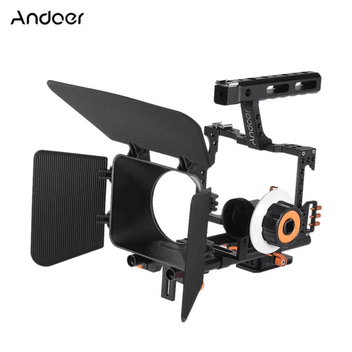 '+ Kit + Handle Eryue A7s/a7/a7r/a7rii/a7sii+ Andoer Camera + Box Alloy + A7s/a7/a7r/a7rii/a7sii/a7iv 15mm W/matte Film Cage,Aluminum Camera + 15mm Handle Rod W/matte + W/matte Box Rod Box Film