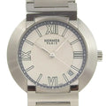 Made Pre-Owned Swiss (Fair) Nomad Quartz Steel Stainless Watch NO1.710 Hermes Silver Men's Dial Analog White Display