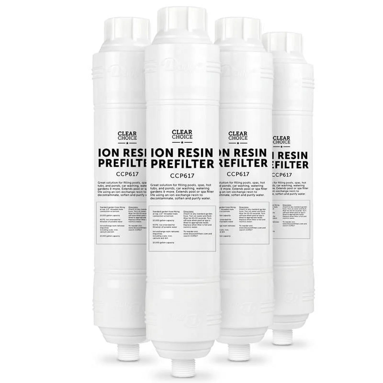 Cartridge Fill Replacement Guardian System Darlly for for Spa Pure Prefilter 2-3/4" [4-Pack] Clear Long Start Pool PRER8000, x Resin Spa Dia RP1000, 12-1/4" Choice Replaces Filter