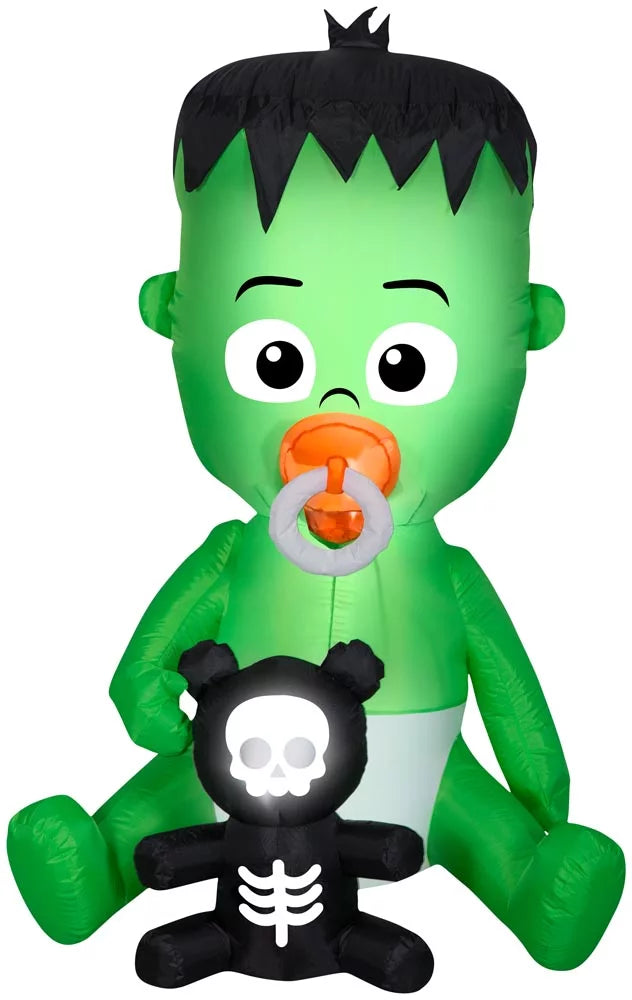 Airblown 5 Frankenstein w/ Pacifier Inflatable Monster Baby 1/2' Gemmy