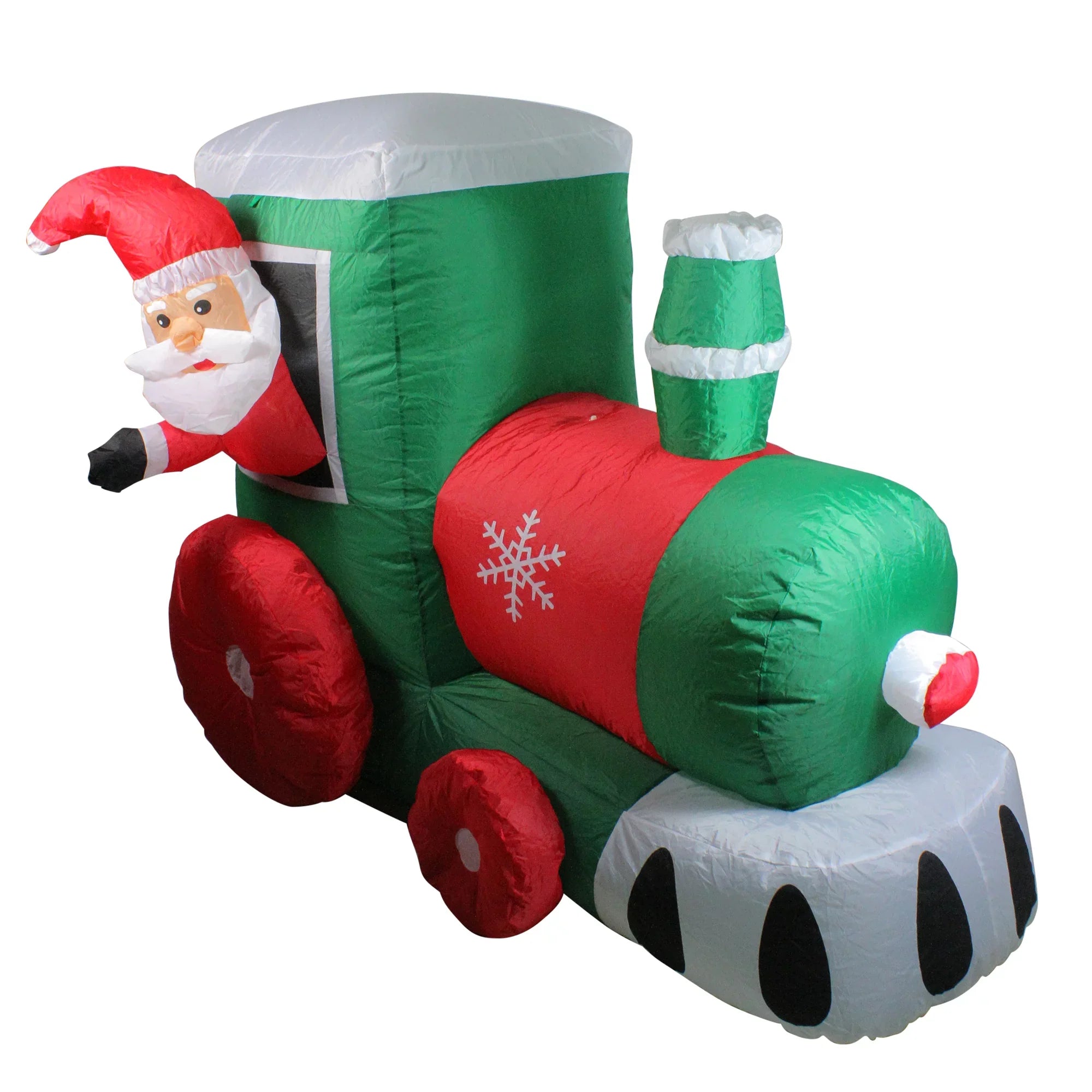4.5' Lighted Outdoor Northlight Locomotive on Christmas Santa Inflatable Train Decoration