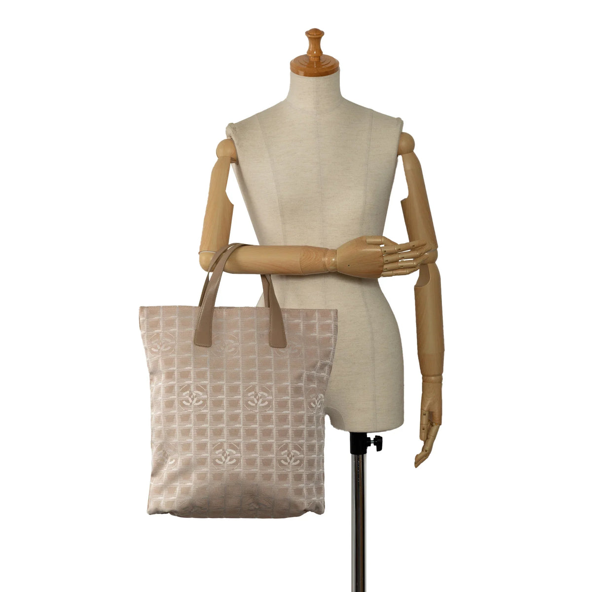 Pre-Owned Brown Authenticated New (Good) Fabric Tote Tote Line Nylon Travel Unisex Bag