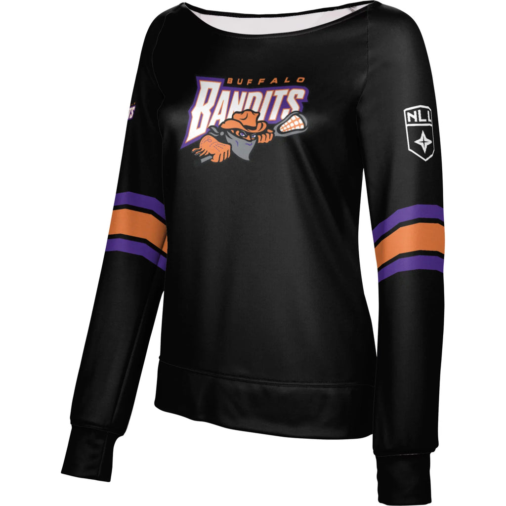 Sweatshirt Bandits Buffalo Black Pullover Neck Epoch Youth Vessel Lacrosse Girls