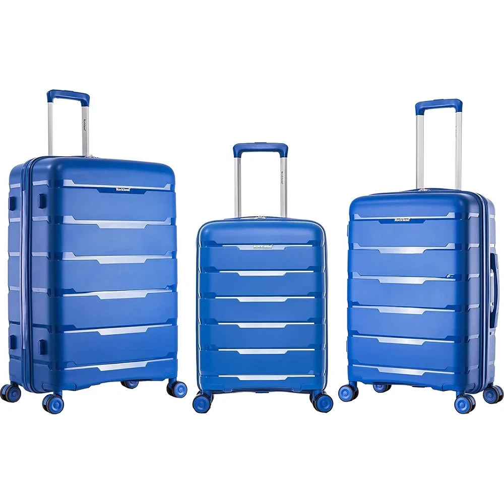 27"- Wheel Spinner (Open Rockland Hardside Luggage, Blue, Box) 23", Pasadena 19",