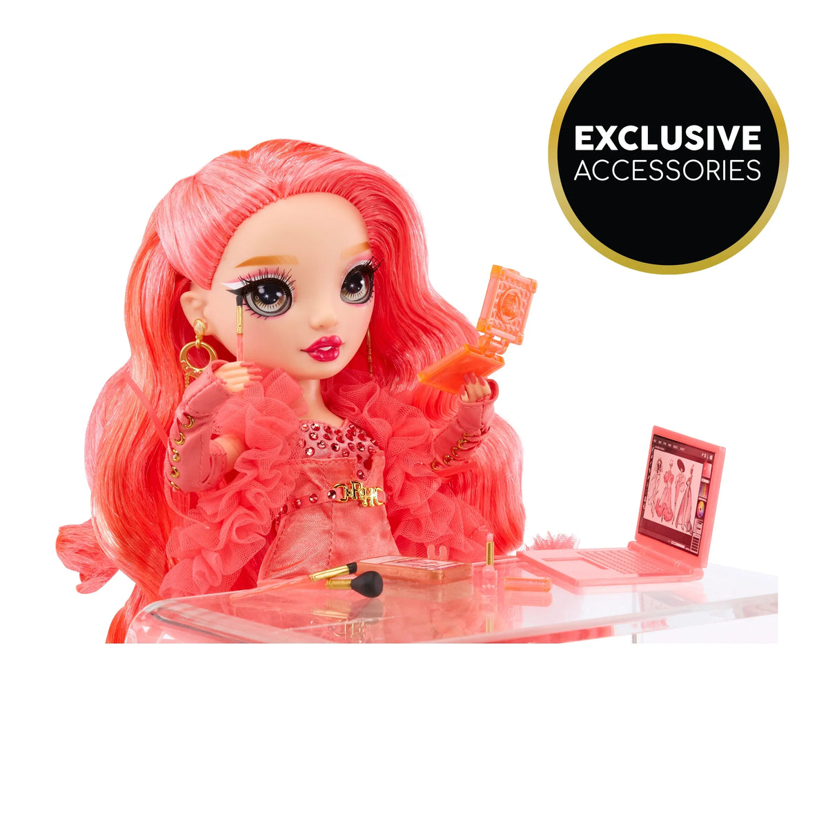 Fashionable 4-12 Pink Fashion Outfit Years 10+ Priscilla- Rainbow Accessories. Play Old for Great Colorful High Gift and Collectors Doll. & Kids