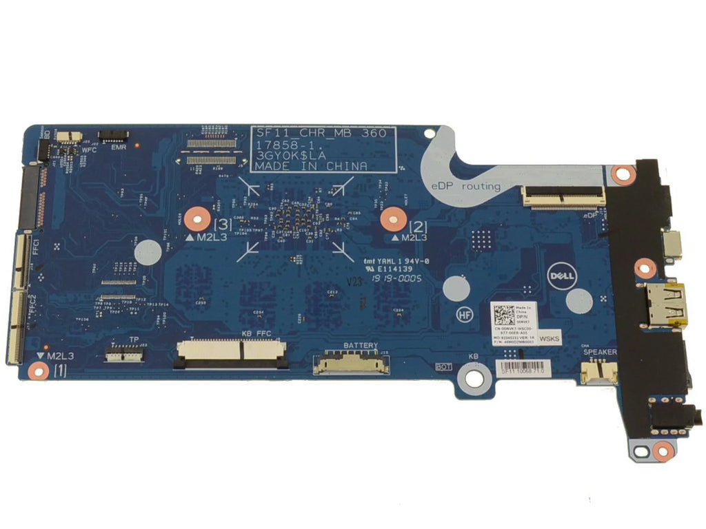 2-in-1 N3350 1.1GHz 0NVK7 New - Dell Chromebook Intel Celeron 5190 11 Motherboard