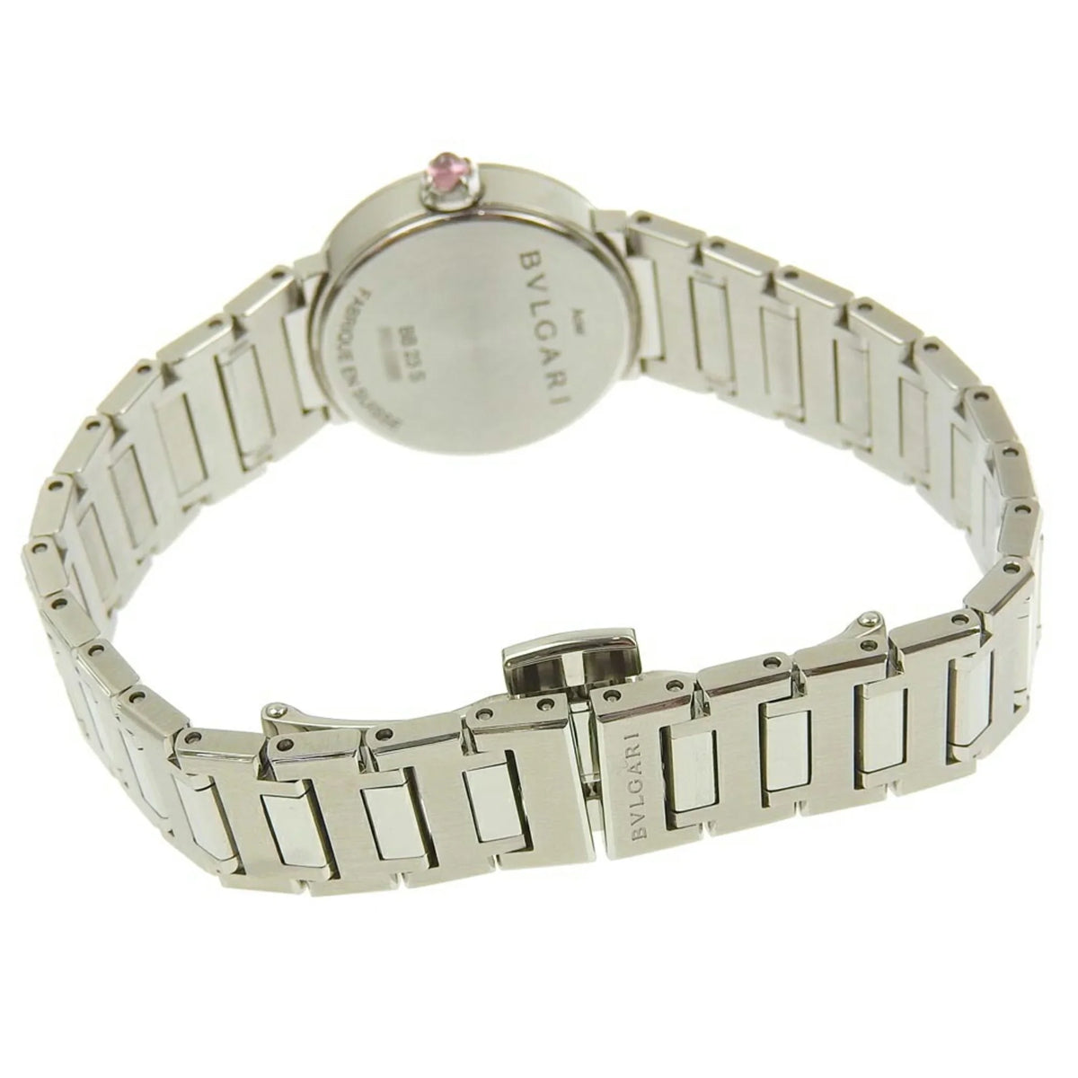 Diamond Pre-Owned 103095 Bulgari (Like Battery Shell of Dial Watch Pearl New) Mother 12P BB23S BVLGARI
