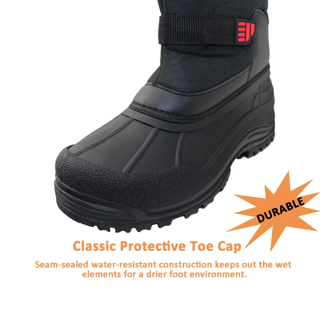Snow Male Shoe Winter Tanleewa Adult Men's Anti-Slip Moistureproof Boots Insulated Boots Size 11.5
