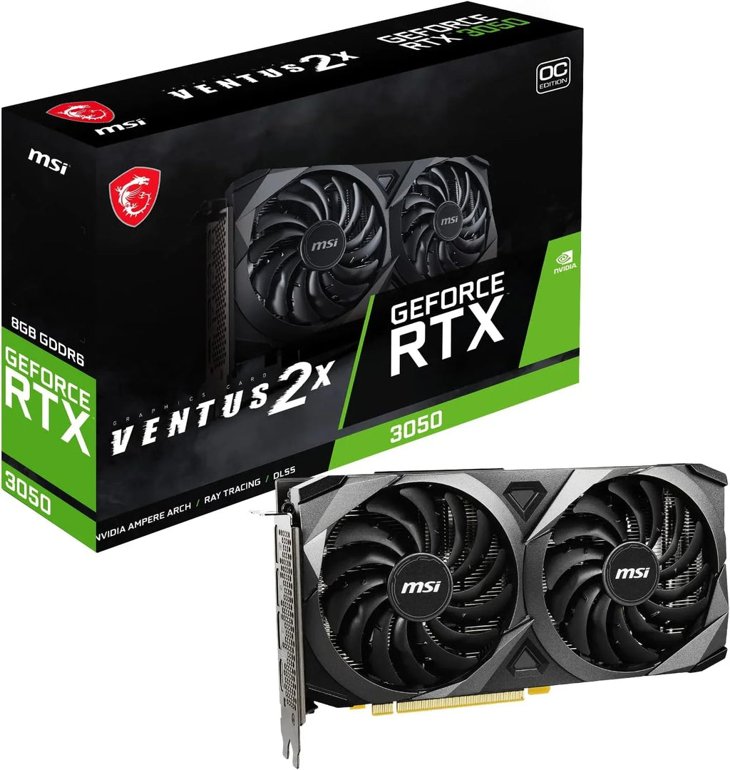 Video 8G OC Ventus GeForce (Factory RTX 3050 Card RTX PCI Ventus 4.0 2X GDDR6 8GB Express 3050 MSI Refurbished)