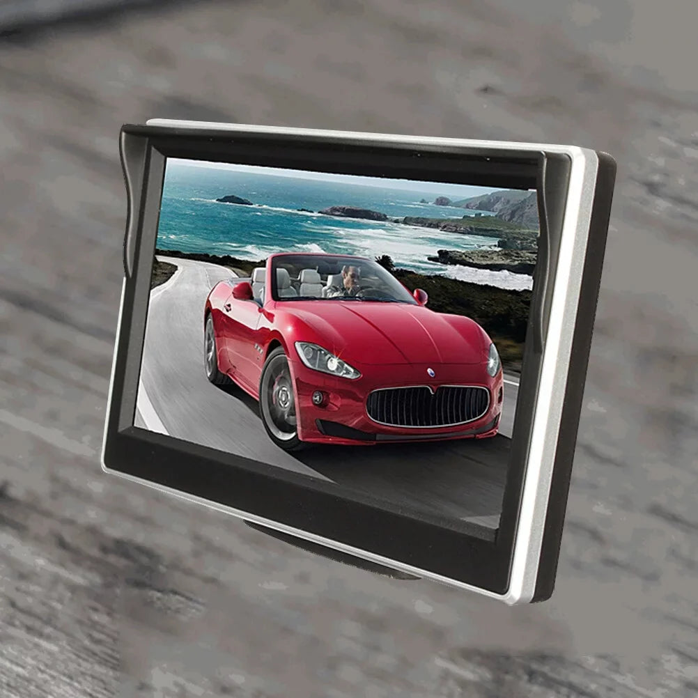 5 Backup (Black) LCD TFT Camera inch Monitor Mirror Reverse for Color Kit View Car Rear DVD Car