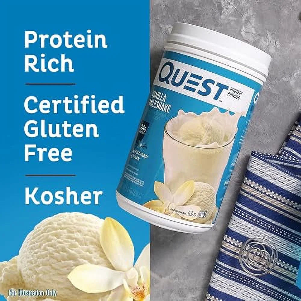 1.6 Milkshake, Quest 25.6 Protein Vanilla oz 24g Protein, Powder, lb.,