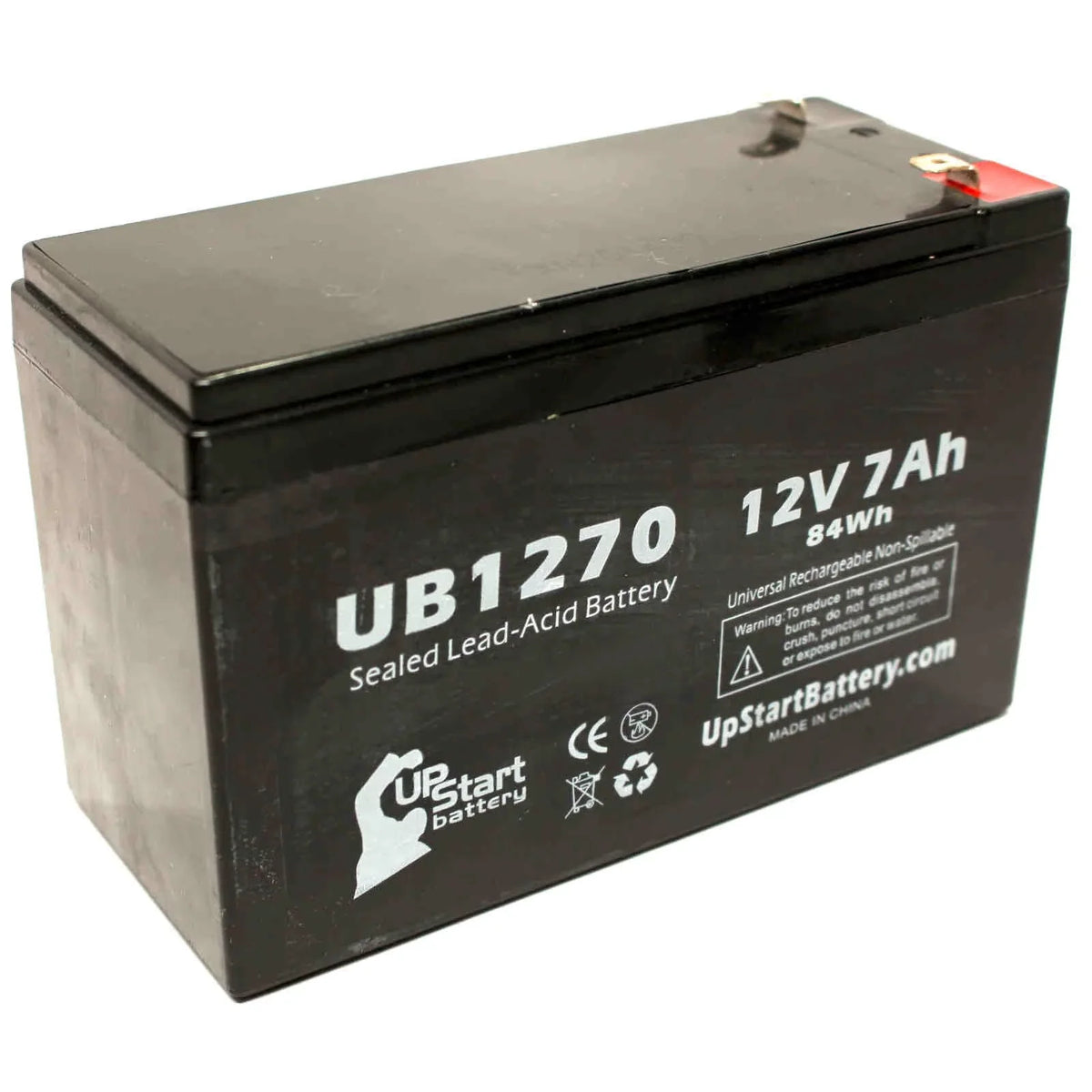 SLA) 2000 Battery Lead 7Ah, AGM, Acid SURT2000XLI Terminal, - 7000mAh, 2x APC - UB1270 4 F1 Replacement F1 Battery to Includes Universal F2 (12V, Sealed SMART-UPS Terminal Compatible Adapters Pack -