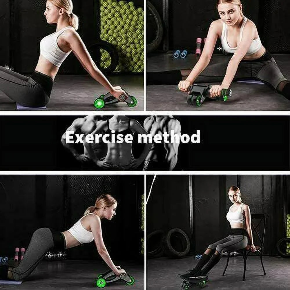 Abdominal Wheel AB Fitness Waist Mat Core Gym Exercise Knee Home Roller Workout
