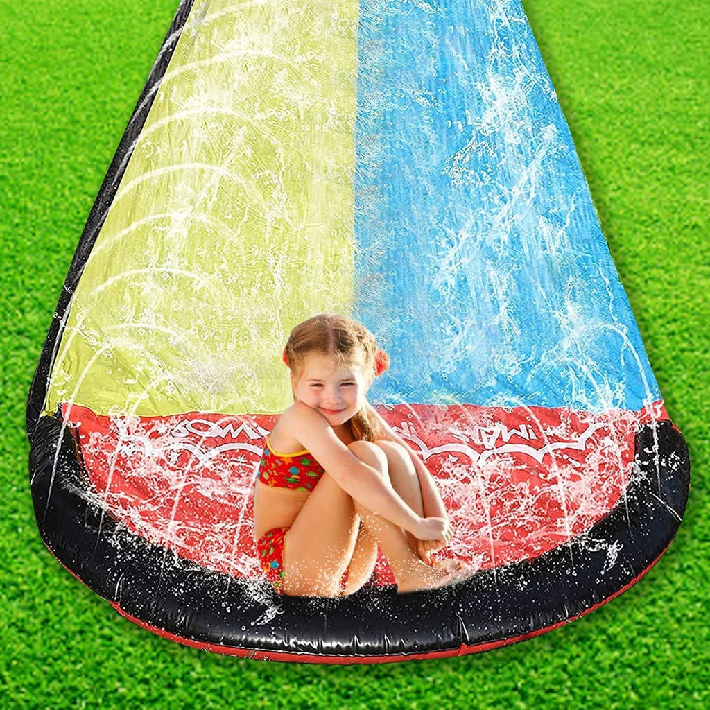 Fun 15.5ft Summer Inflatable for Lawn Pad Crash liquid Edele Slide