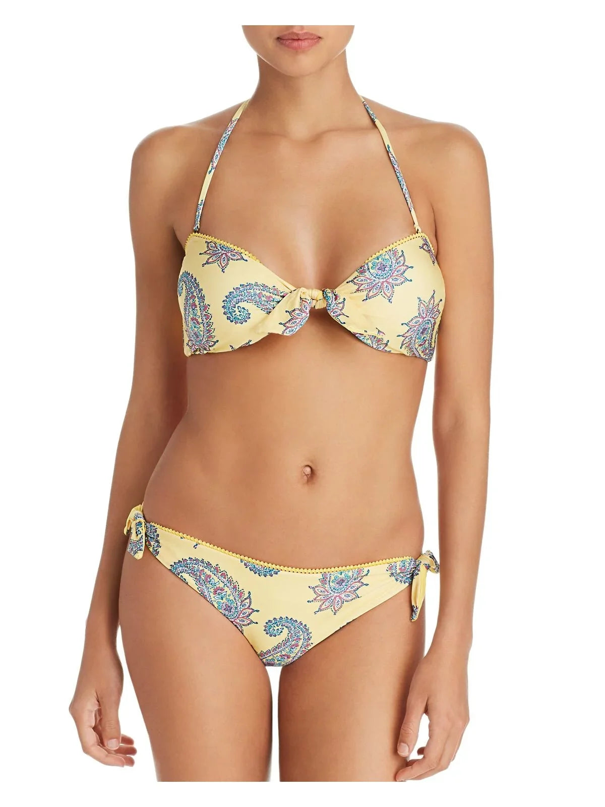 Women's Bandeau S Top Halter Bikini Paisley
