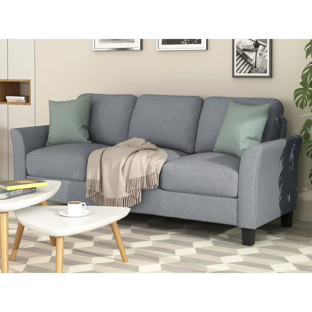 Living Room and Furniture Sofa (Gray) Anself chair 3-seat