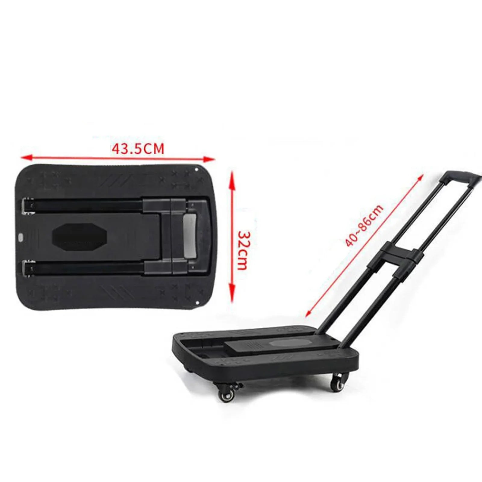 Trolley Cart Truck Purpose Folding Carrying Tnarru Multi Hand Luggage Utility