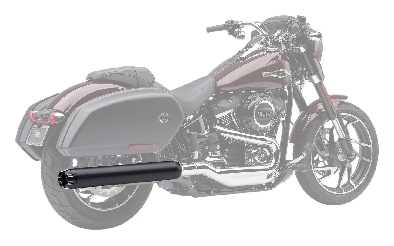 Cobra (6521B) Cut Slip-On iBlack Muffler Dual