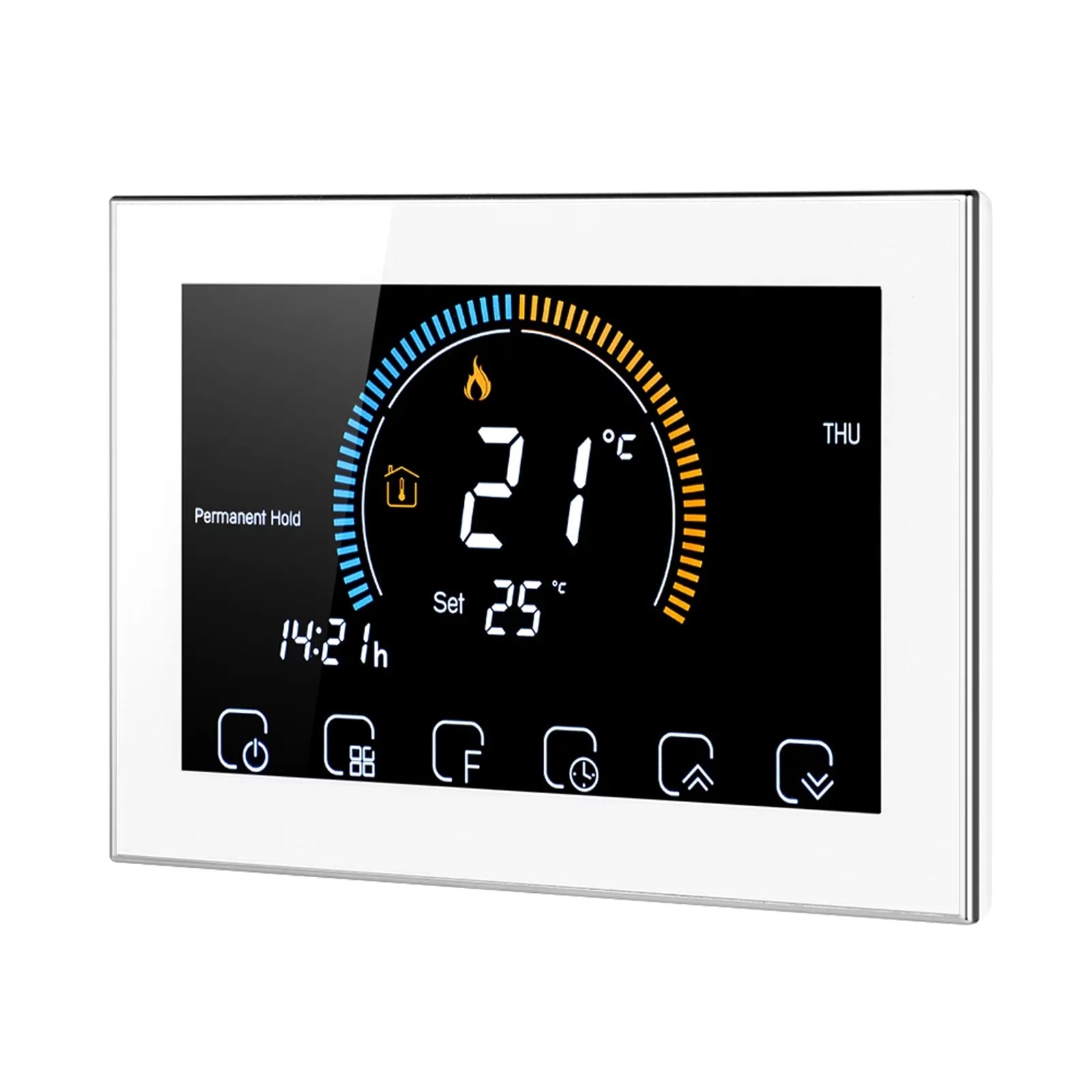 Thermoregulator Boiler Humidity Heating Voice Function / Display Fits with Six 95-240V Lock Index with Control Programmable Home Tma Smart Backlight Periods Gas Echo 5+1+1