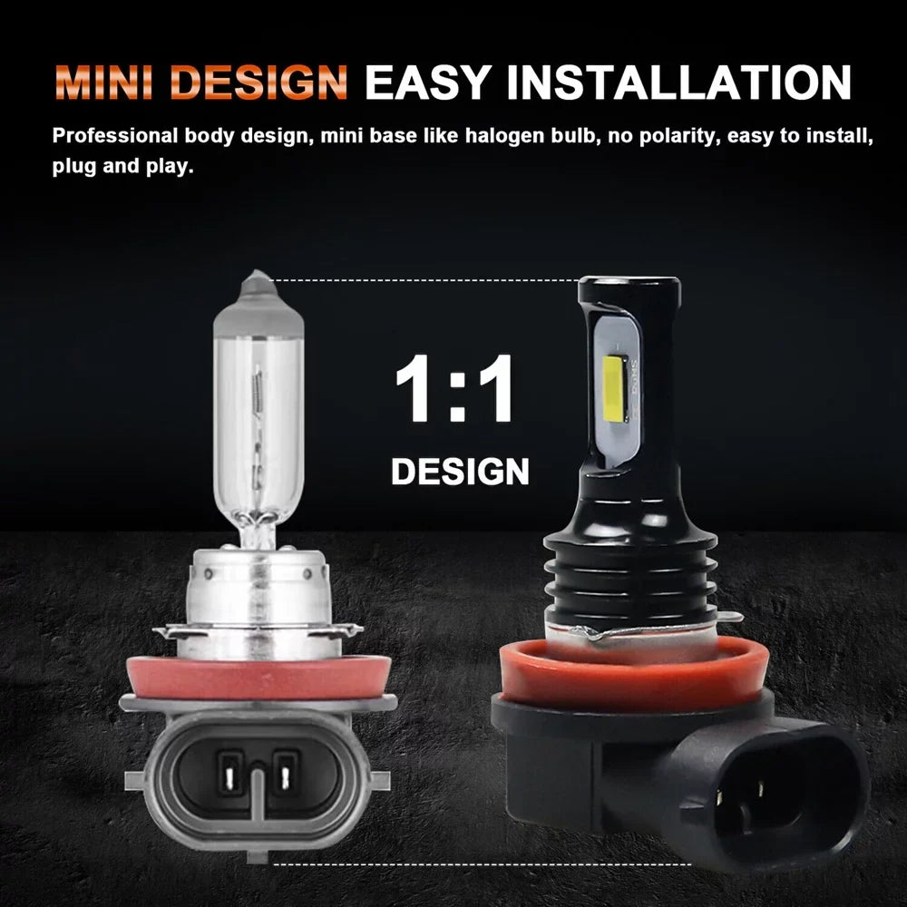 6pcs Light + 6000K 2013-2015, Bulbs Beam Low For Bulbs Mazda High H11 9005 -9 H11 Hedlight Fog