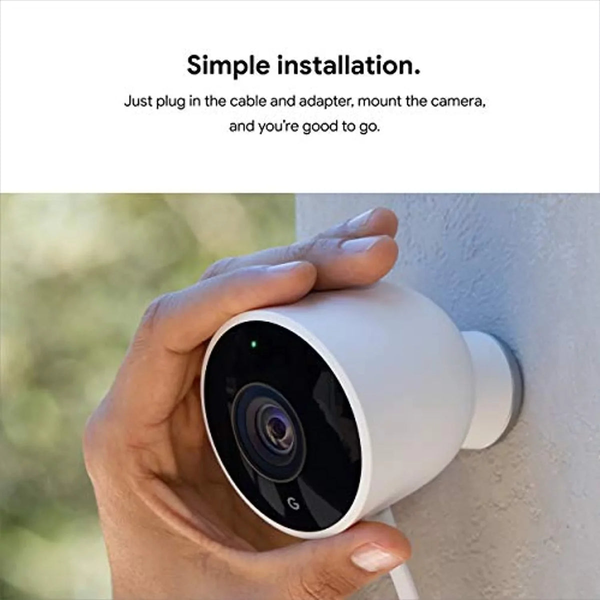 Your - exterior Cam Camera Control exterior with 1st Nest - Phone Night Google Vision - - 2-Pack with Camera Generation Weatherproof Surveillance