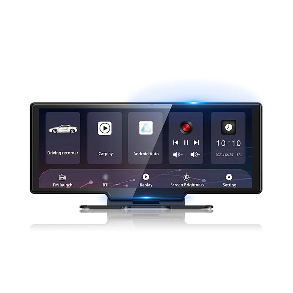 Touchscreen 4K Front Parking Recording, Recorder - Built-in Auto Monitor Cam Loop - Inch & WiFi 10.26 - G-Sensing, Rear Dash Supported - Hands-Free DVR Android Calling - Carplay, Driving