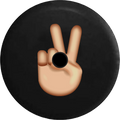 Sign Backup Emoji Wrangler Spare for Cover Camera 33 JL Tire Text Jeep RV Fingers Peace 2019 Inch 2018