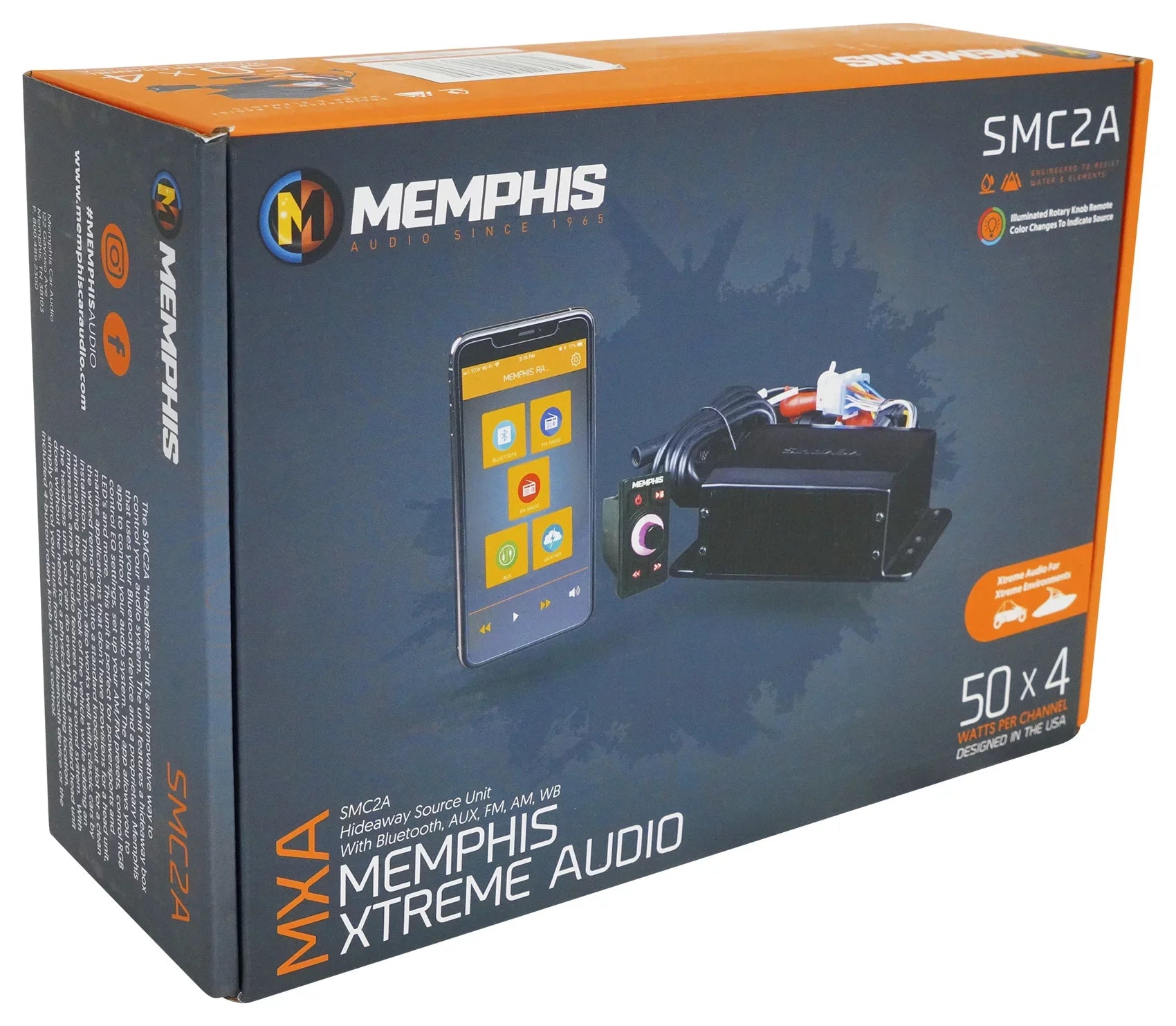 Source Bluetooth SMC2A Hidden // Receiver Audio Marine Memphis Unit