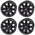 Wheel Matte Pro Black + (4 2.0 Beadlock Tusk Can-Am 14X7 Pack) 2021-2022 For 4/137 Defender Lone Uinta 5.0 Star Hd10