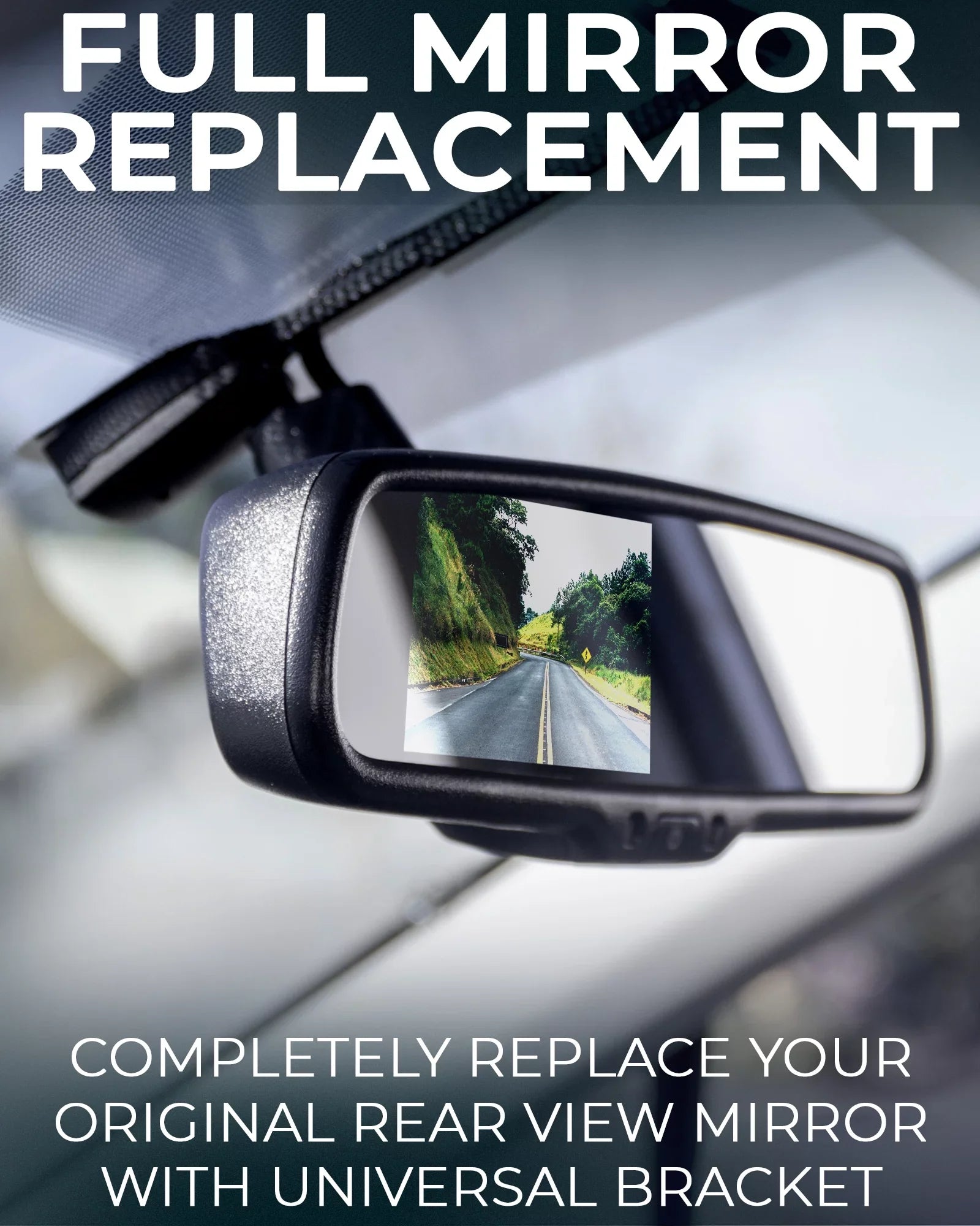 Car with 4.3” Screen Fit - + Camera Tailgaters View for 170° Moistureproof Universal Mirror Enhanced Backup Kit Rear Safety Master
