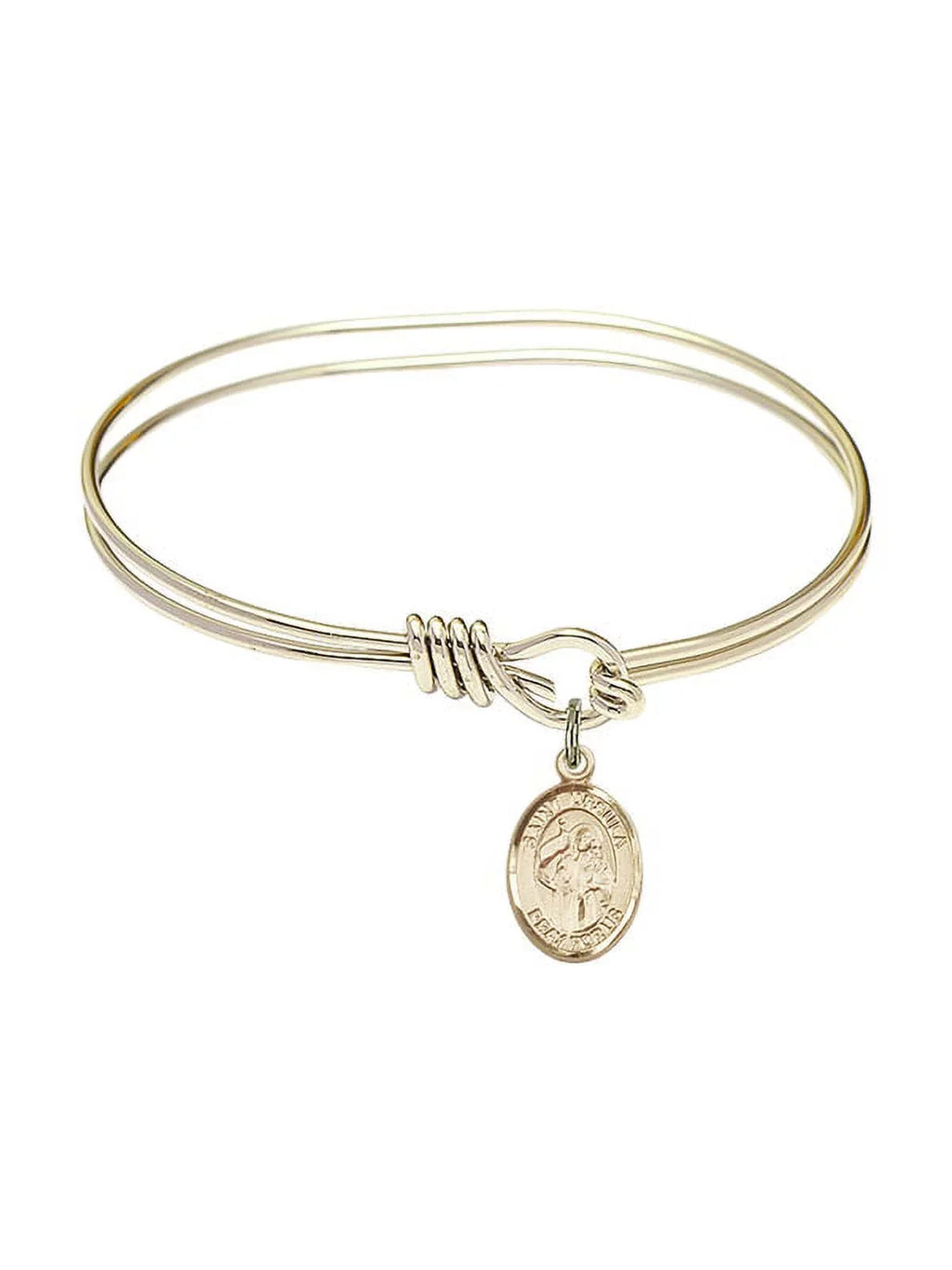 Ursula Hook inch Bangle w/ Gold-Filled in Bracelet Oval 3/4 5 St. Eye