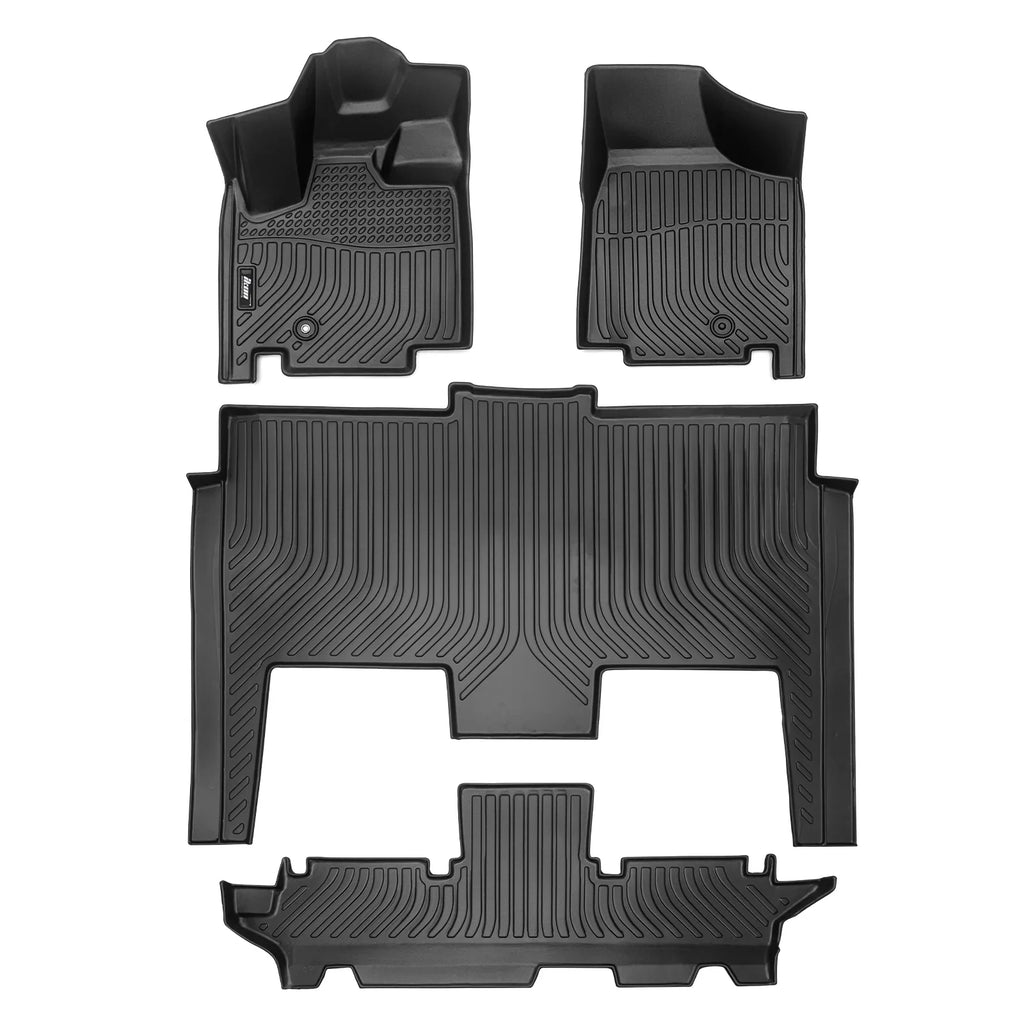With Mats Black 1st All Rear Liner Caravan Motorsports Row Chrysler Country 3D Car Floor 4PCS Protector 2008-2020 Fits Molded 2008-2016 Carpets Climatic Dodge Town Ikon Grand Front 3D 2nd &