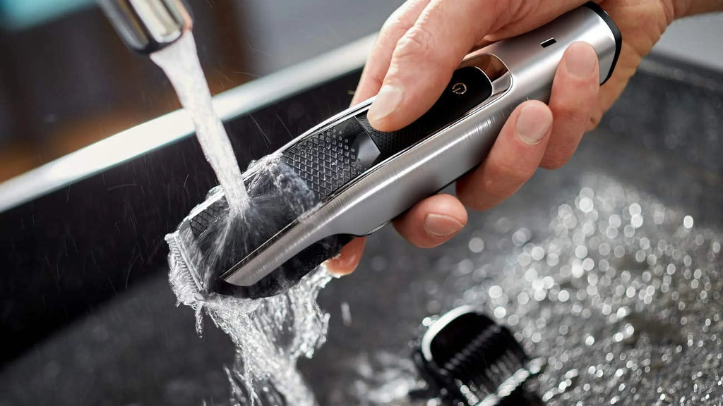 Cordless Wet/Dry Norelco Multigroom Mustache Trimmer Kit 5000 Turbo-Powered & All-in-One Grooming Series Beard Head