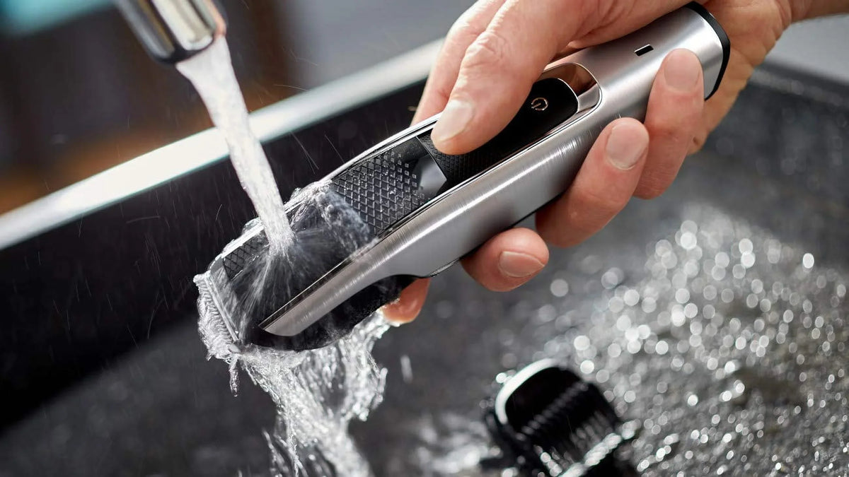 Cordless Wet/Dry Norelco Multigroom Mustache Trimmer Kit 5000 Turbo-Powered & All-in-One Grooming Series Beard Head