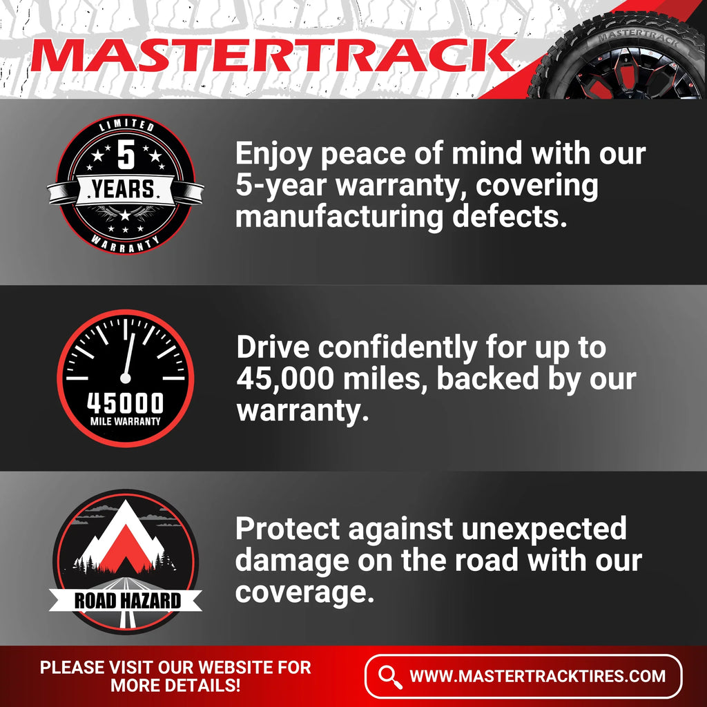 E Terrain 275/65/20（Tire Ply Truck Only） Mastertrack 126Q 10 Rugged Light Tire LT275/65R20
